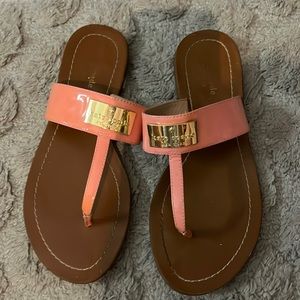 KATE SPADE PINK THONG SANDALS
